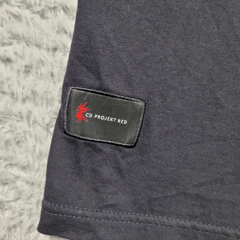 Cyberpunk 2077 Shirt Men Medium Black Samurai Oni Graphic CD Projekt Red